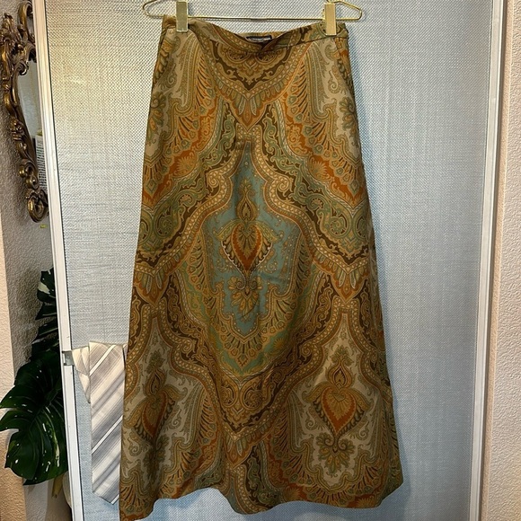 The J.Peterman Company Maxi Lined Wool Skirt Size 10 Vintage sizing - Picture 1 of 13